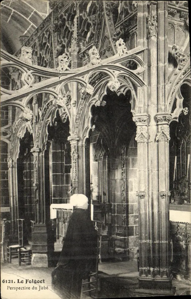 Le Felgoet — Perspectiva do Jubé — Coleção Villiard, Quimper - Frente