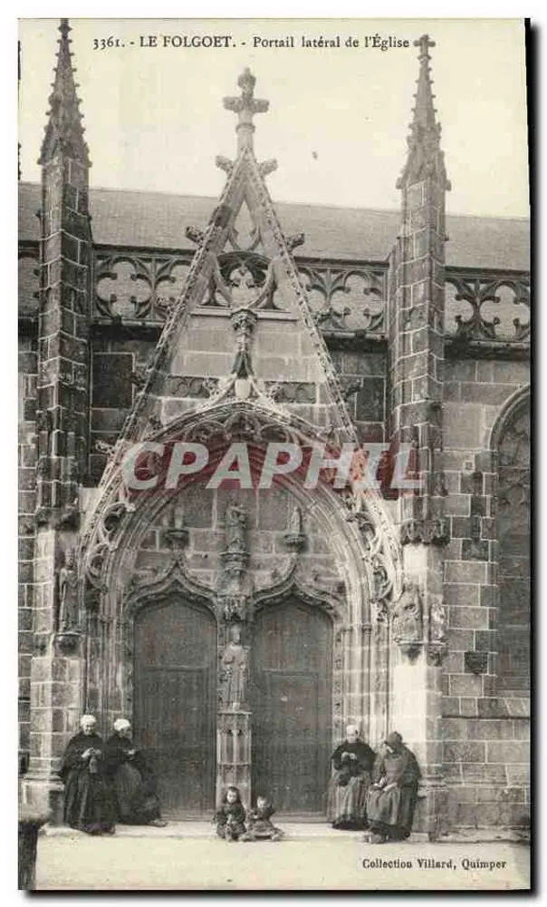Le Folgoët - Seitenportal der Kirche — Collection Villard, Quimper, n° 3361 - Vorderseite