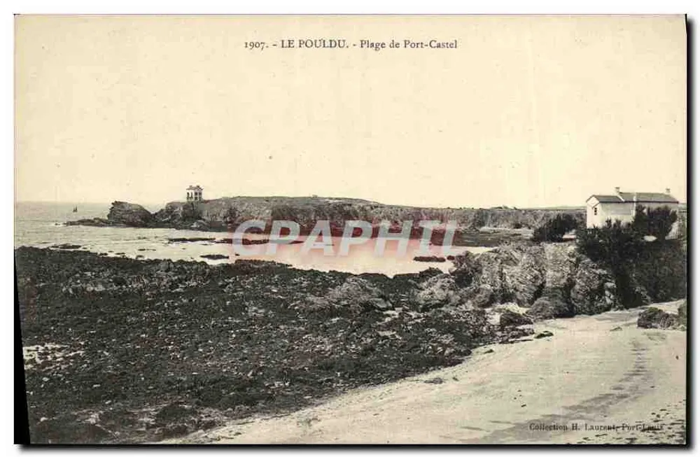 LE POULDU - Spiaggia di Port-Castel — Collezione H. Lauguet, Port-Castel - Recto
