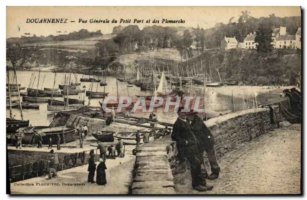 Douarnenez — Allgemeiner Blick auf den Kleinen Hafen und die Plomarchs — Sammlung Plouhinec - Vorderseite
