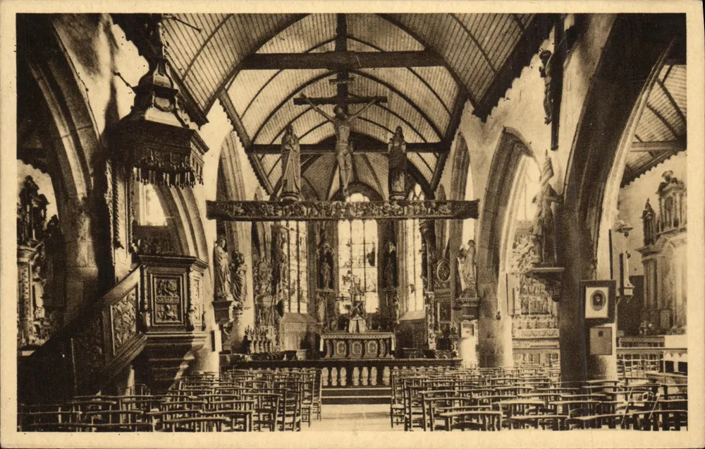 Lampaul (Finistère) — Innenansicht der Kirche — Les Éditions d'Art Yvon, Paris - Vorderseite