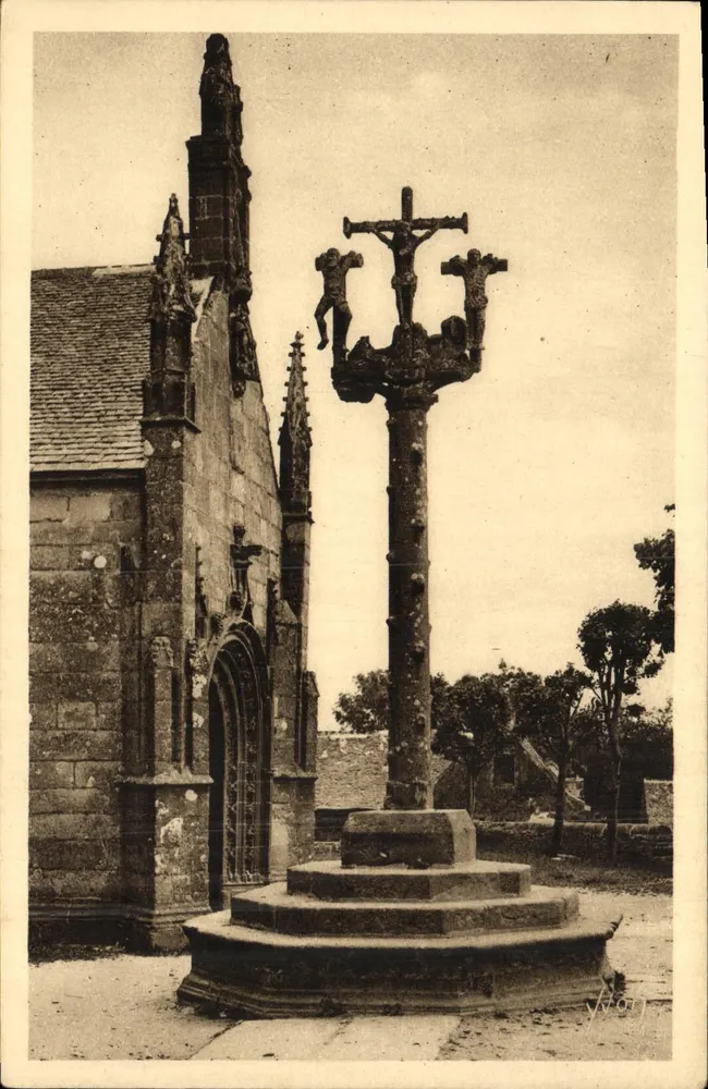 Lampaul (Finistère) — Der Calvaire und der Porche (1533) — Les Éditions d'Art Yv. Châtenet, Paris - Vorderseite