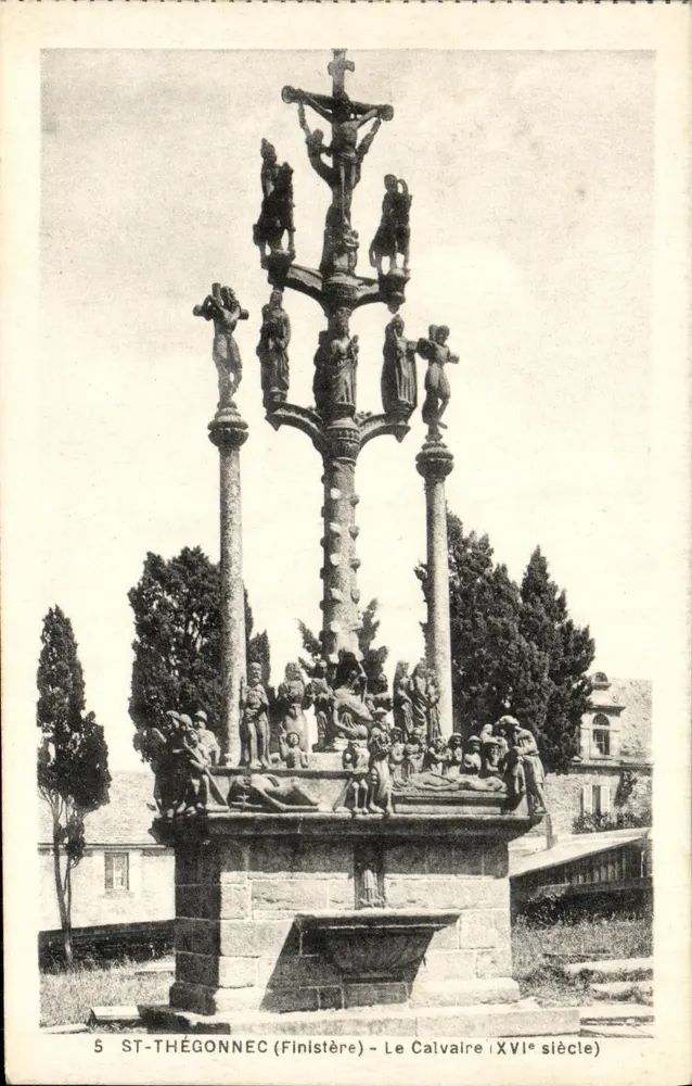 St-Thégonnec (Finistère) — Ansicht des 16. Jahrhundert-Kalvariums — unbekannter Verlag, Seriennummer 5 - Vorderseite