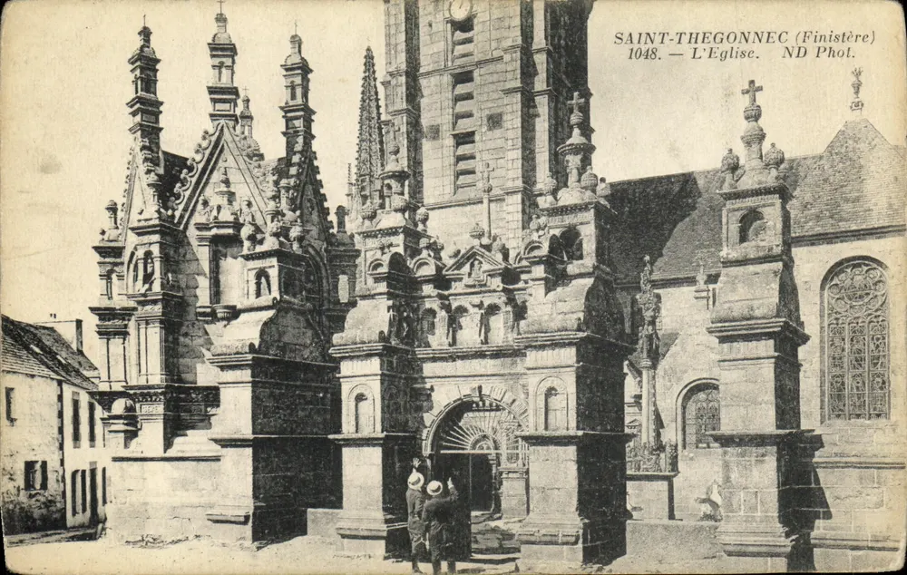 Saint-Thégonnec (Finistère) — Ansicht der Kirche — ND Phot. - Vorderseite