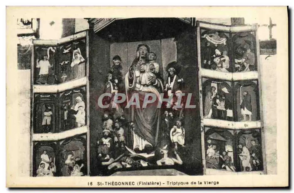 St-Thégonnec (Finistère) - Triptico della Vergine - Recto