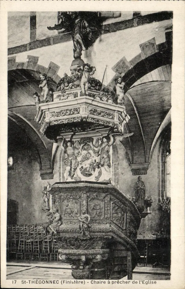 St-Thégonnec (Finistère) - Predigerpult der Kirche - Vorderseite
