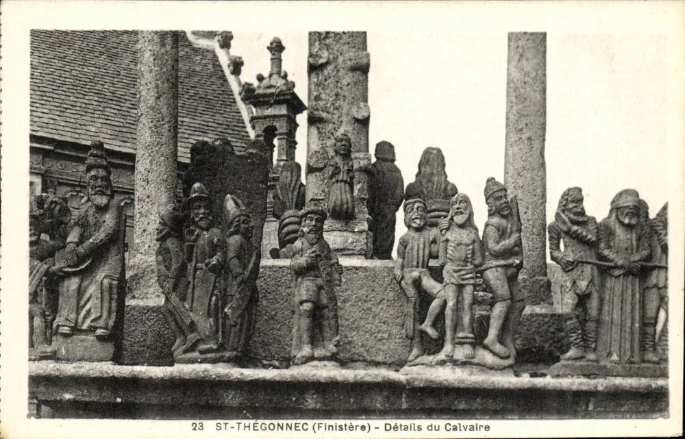 ST-THÉGONNEC (Finistère) — Details des Calvariums - Vorderseite