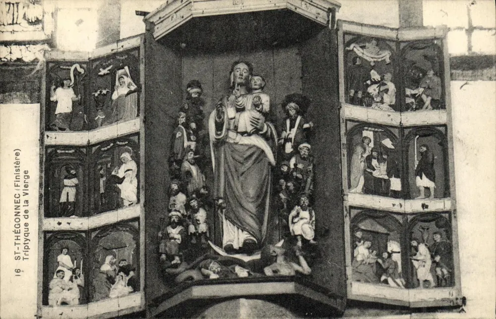 Triptoque da Virgem — Saint-Thégonnec (Finistère) — editor não visível - Frente