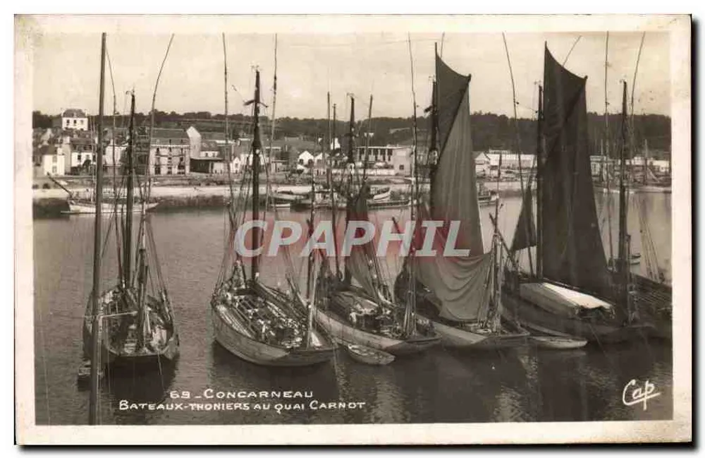 Concarneau — Feuerschiffe am Carnot-Kai — Cap - Vorderseite