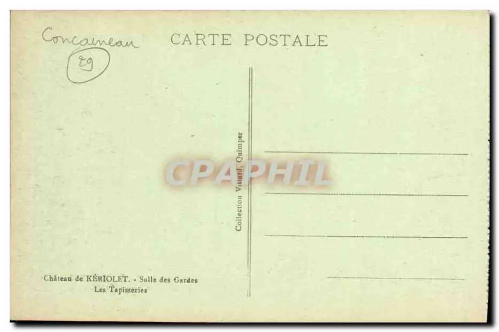 Château de KÉRIOLET — Salle des Gardes — Les Tapisseries - Verso