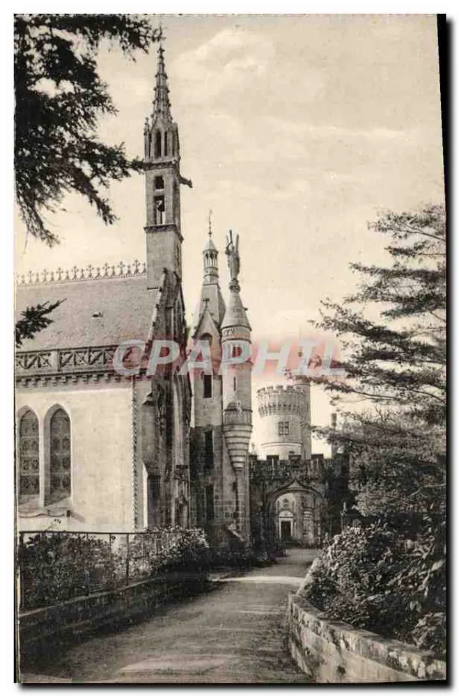 Castelo de Kériolet — A Entrada e a Capela — Coleção Villault, Quimper - Frente