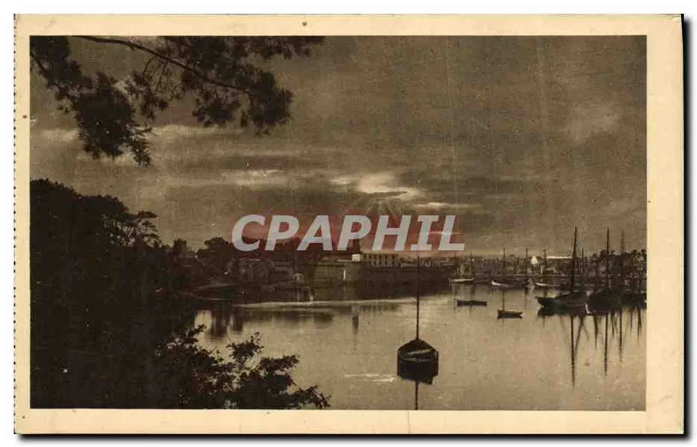 Concarneau — Pôr do Sol no Moros — Coleção V. Quimper - Frente