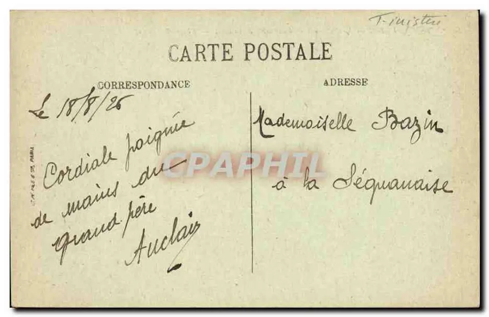 Brignogan — Übersicht der Bucht — Strand und Felsen — L.P. Brest 21 - Rückseite