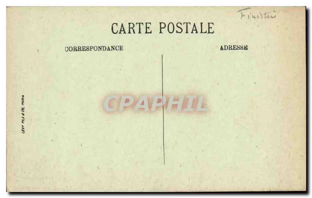 Brignogan — Vreemde rotsen met dierlijke vormen — Lévy Frères, Parijs - Achterkant