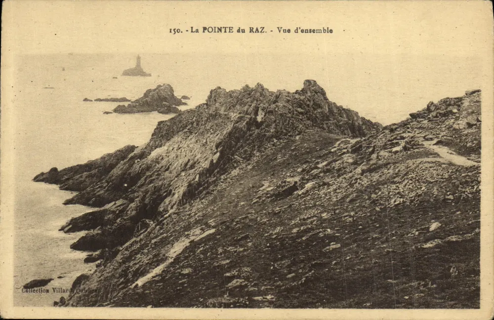 A Ponta do Raz — Vista geral — Coleção Villard, Quimper, n°150 - Frente