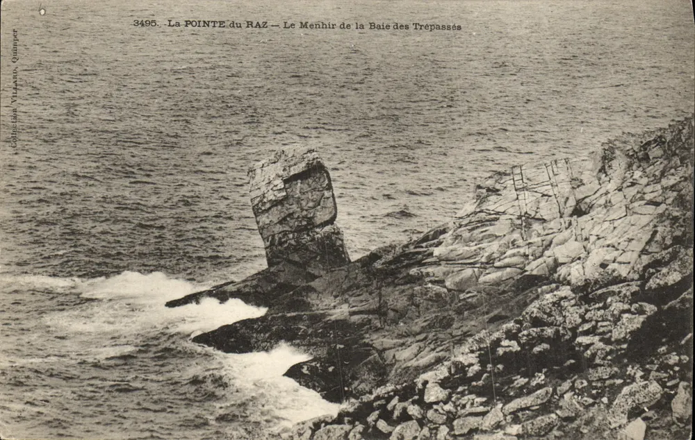 Die Pointe du Raz — Der Menhir der Bucht der Toten — Sammlung Vilziano, Quimper, n°3495 - Vorderseite