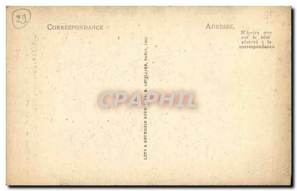 Portal von Saint-Tugen — Route von Audiérne zur Pointe-du-Raz — Levé & Neurden, Imp. Paris - Rückseite