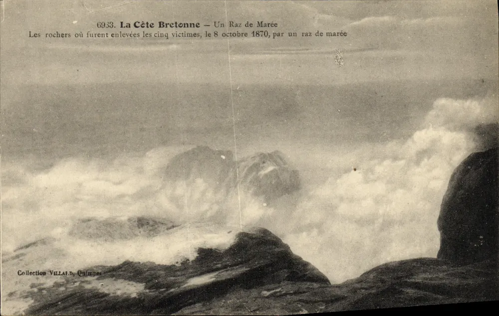 A Costa Bretã — Uma Maré Alta — Coleção VILLARD, Quimper - Frente