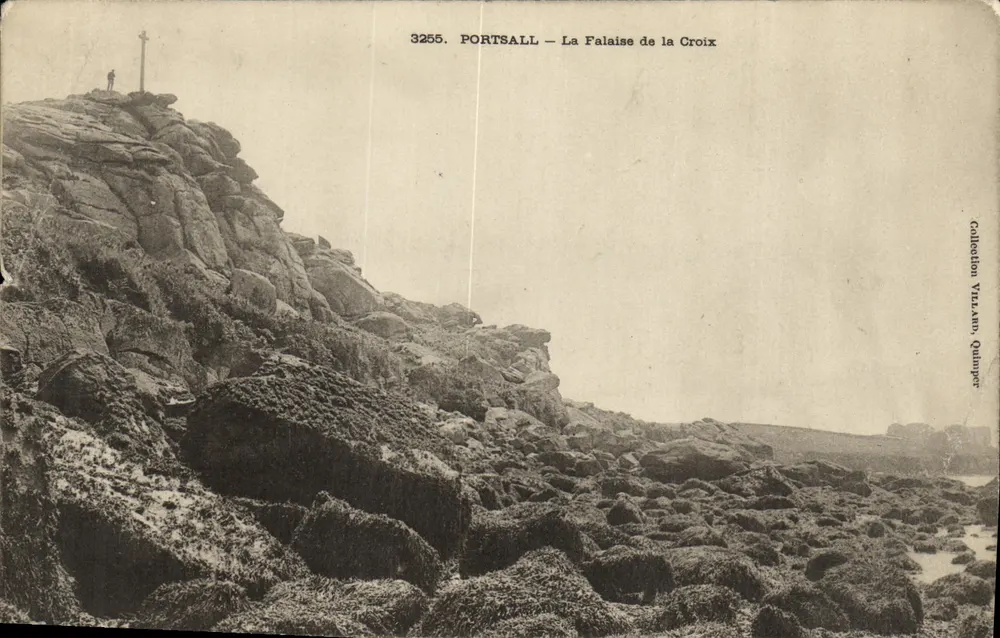 Portsall — La Falaise de la Croix — Collection Vilain, Quimper, n° 3255 - Vorderseite