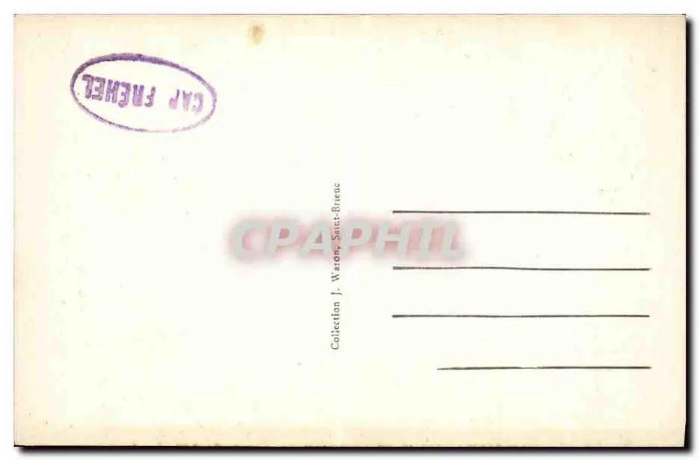Cap Fréhel — Falaises e Farol — A.W. 1897 - Verso
