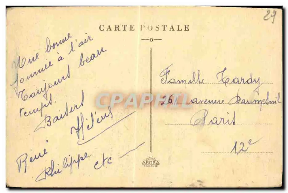 Cap Gris-Nez — Die Bucht — Das Hotel « Sirène » — Verlag Argaha Toulouse - Rückseite