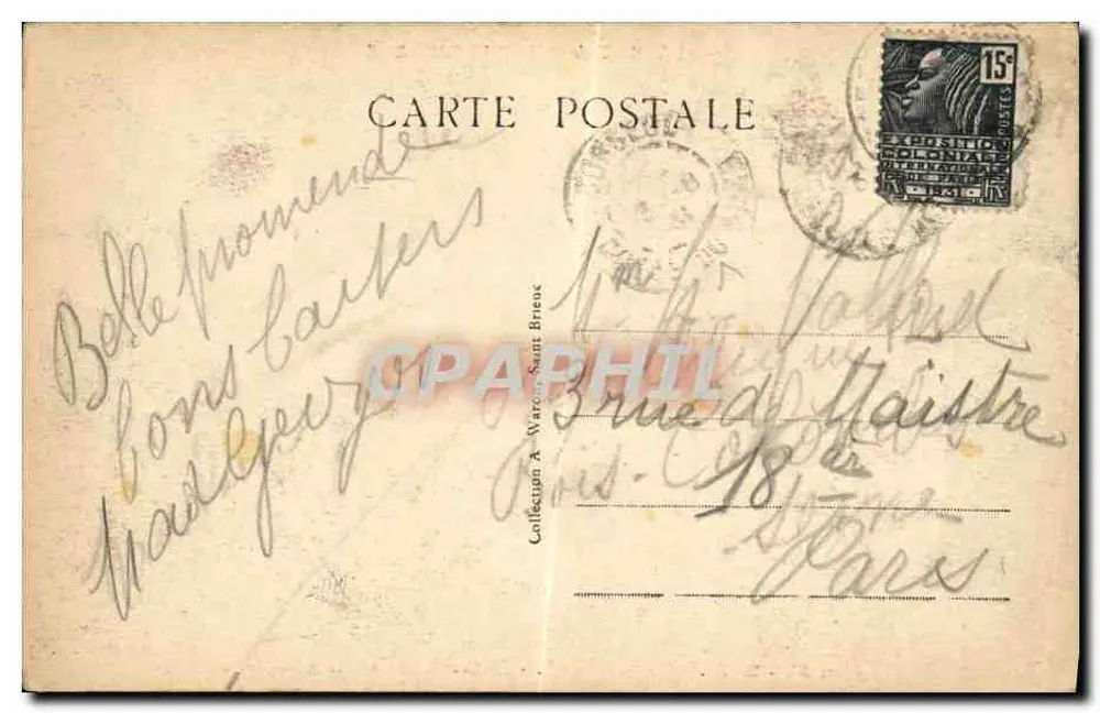 Cap Fréhel — O Gouffre (70 metros de profundidade) — A. II. - 2907 - Verso