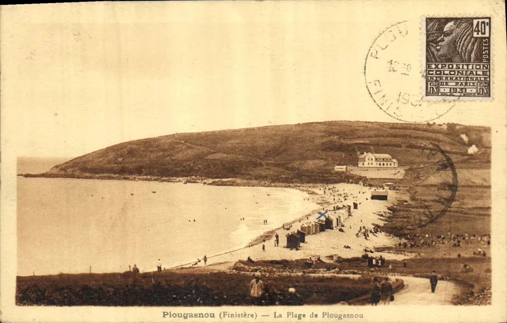플루가스노우(핀스트레) — 플루가스노우 해변 — 파리 국제 식민지 박람회 1931년 - 앞면
