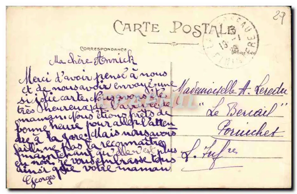 Landerneau — Huis van Notre-Dame du Remingol, Rue St-Thomas — Arland et Nozais, n°64 - Achterkant