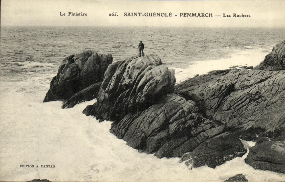 Saint-Guénolé - Penmarch — Os Rochos — Edição A. Dantan - Frente