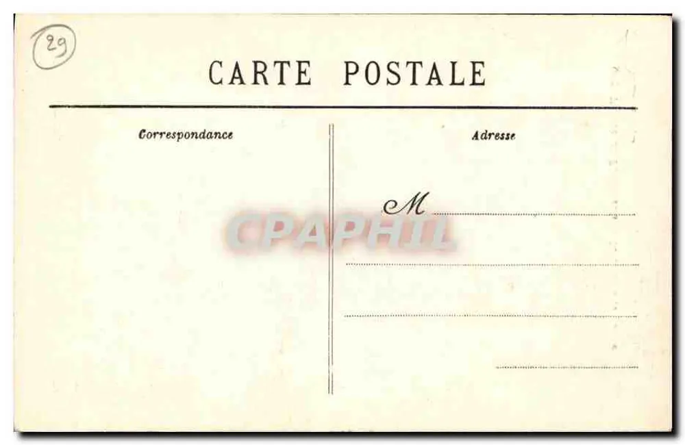 Pointe de Penmarch — Ansicht des Calvaire de Tronaën — Sammlung Villard, Quimper - Rückseite