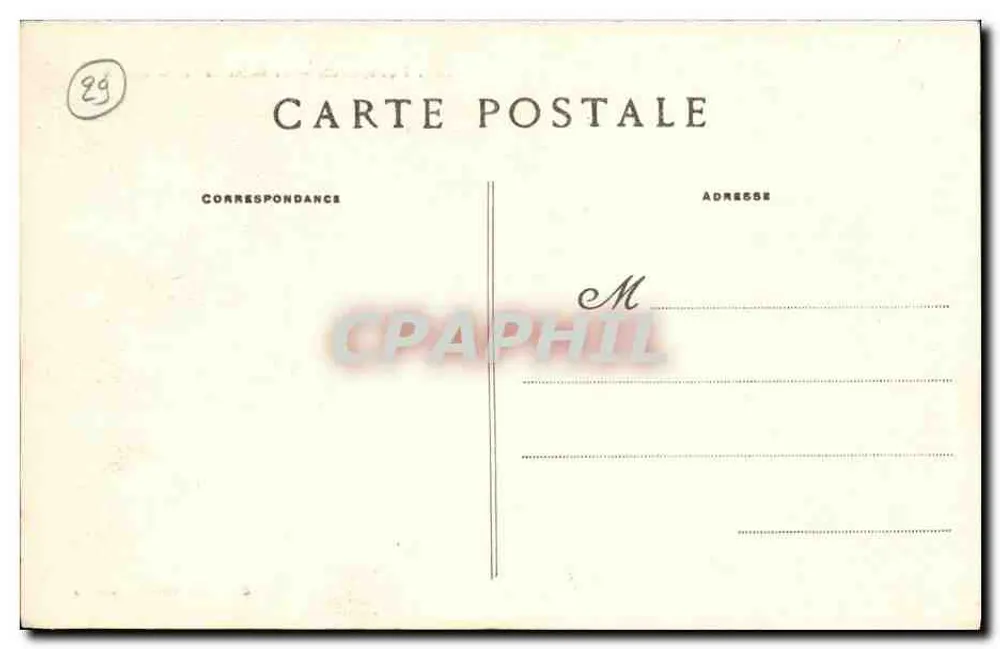 Penmarc'h — O Moine de Saint-Guénolé — Coleção Villard, Quimper, n°282 - Verso