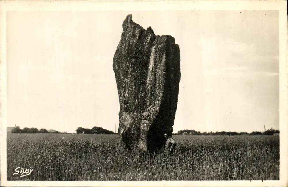 Menhir de Kerscavenn — Finistère — Edizioni Gaby - Recto