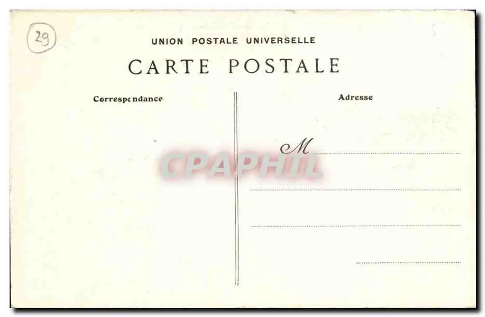 Pointe de Penmarch — Baie de la Torche — Studie zu Wellen in einem Sturm — Sammlung Villard Quimper - Rückseite