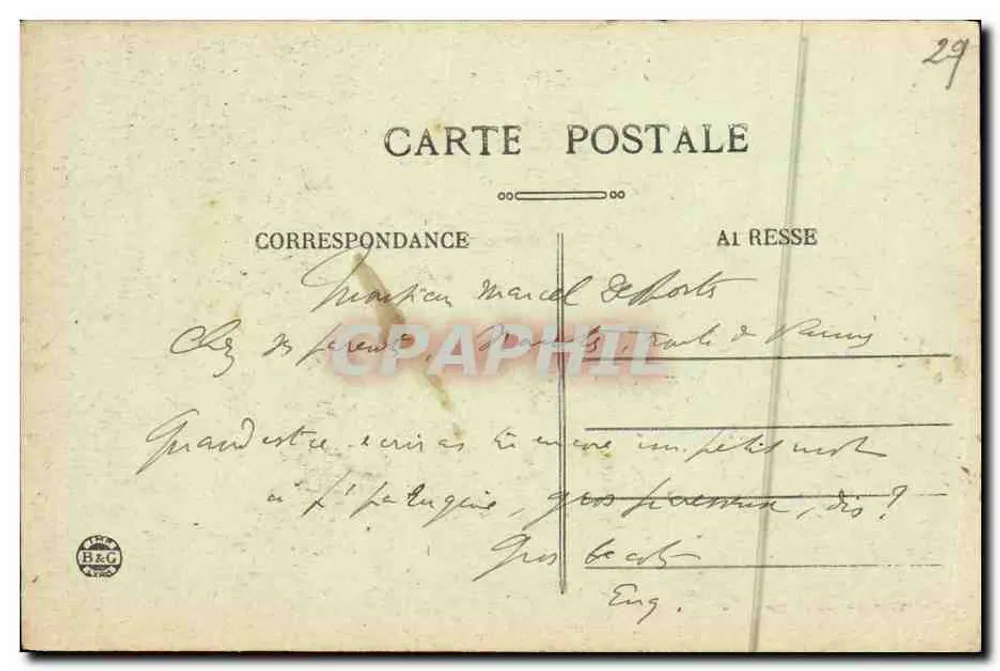 Châteaulin — Der Weg zur Kapelle — Fot. Le Doaré - Rückseite