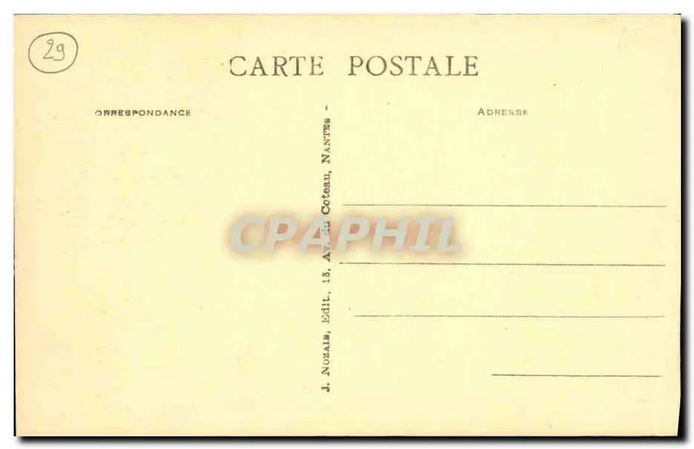 Camaret (Finistère) — A Ponta do Toulinguet — J. Nozais, editor - Verso