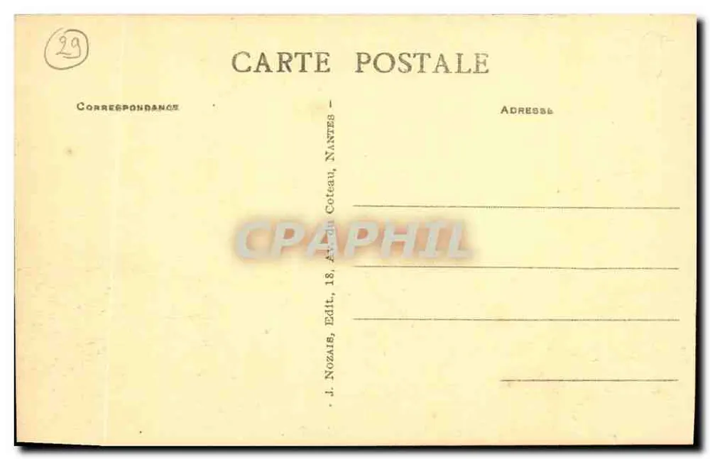Camaret (Finistère) — Panorama der Bucht von Pen-Hir — J. Nozaïs, Nantes - Rückseite