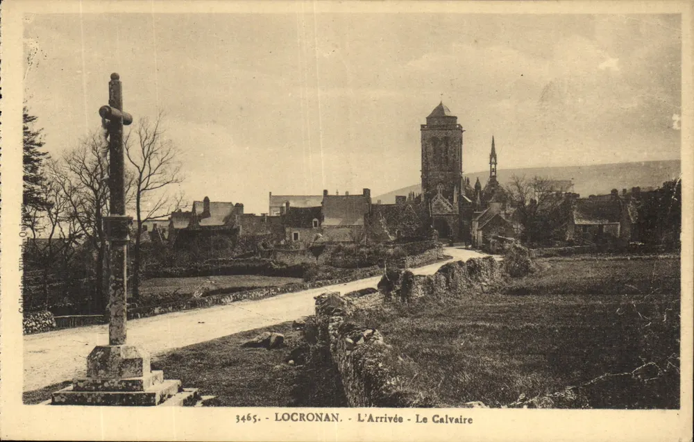 Locronan - A Chegada - O Calvário — Culture, Ville et Océan, n° 3465 - Frente