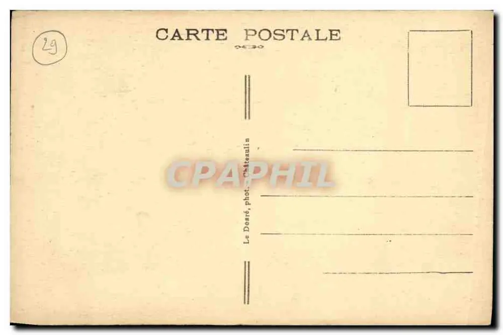Locronan — Bretonischer Pardon — Le Désré, photo. Châteaulin - Rückseite