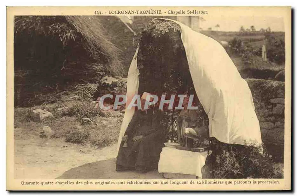 Locronan-Troménie - Kapelle St-Herbot — Verlag Le Doaré, Nr. 444 - Vorderseite