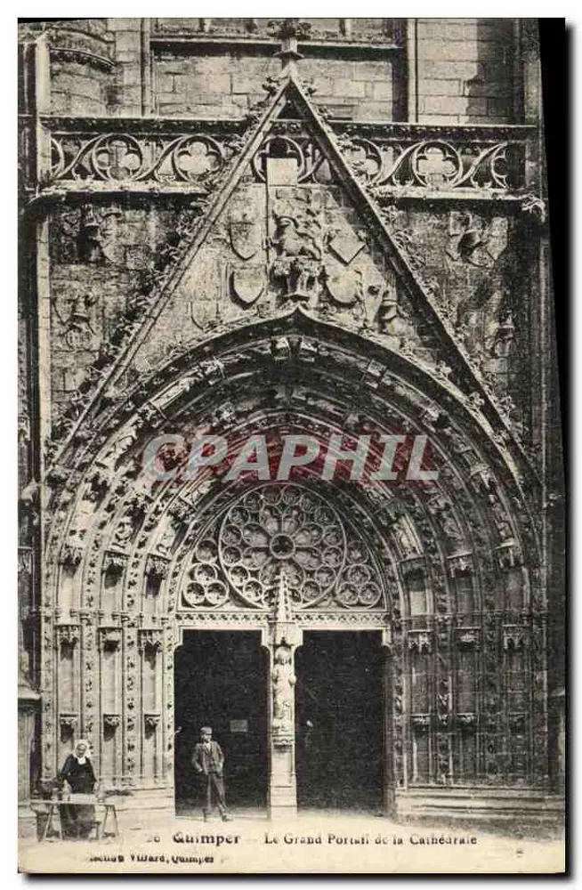 Quimper — Der Große Portal der Kathedrale — Jacques Yward, Quimper - Vorderseite