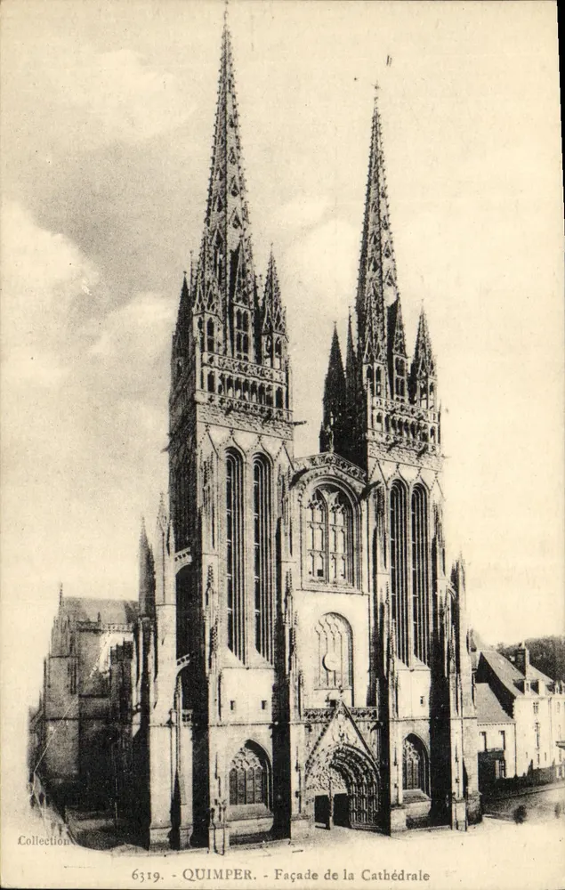 Quimper - Fachada da Catedral — Coleção 6319 - Frente