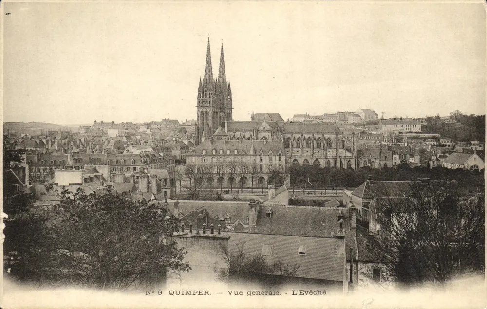 Quimper — Vista geral. O Bispo — N°9 - Frente