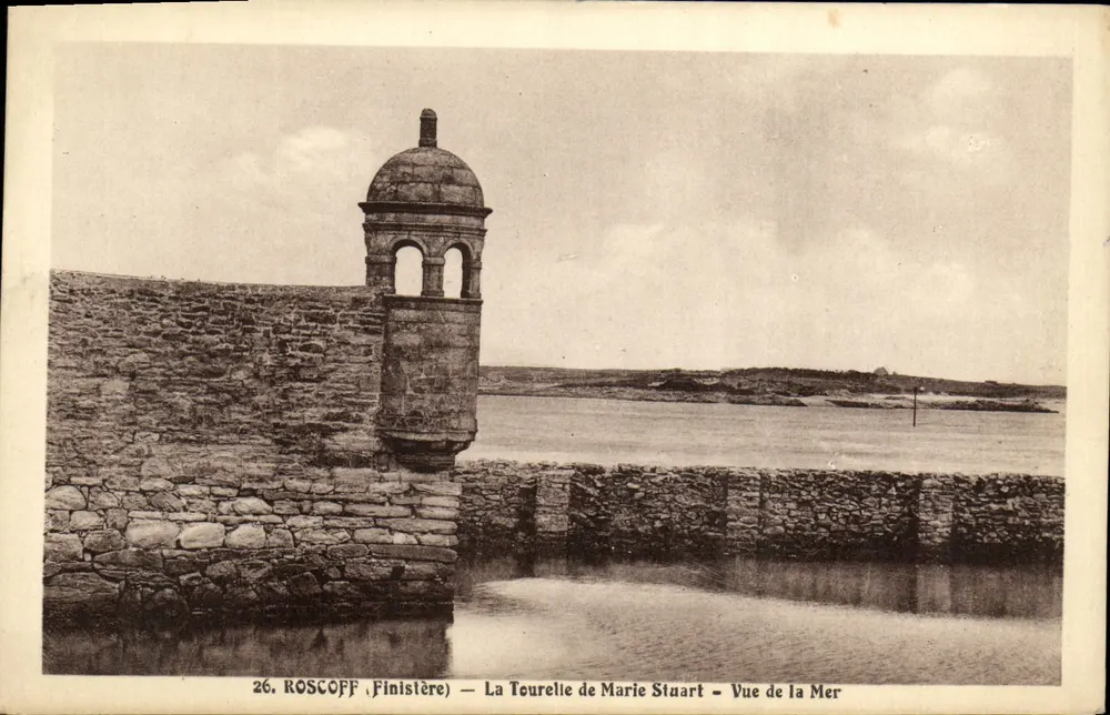 Roscoff (Finistère) — Turm von Marie Stuart — Blick aufs Meer - Vorderseite