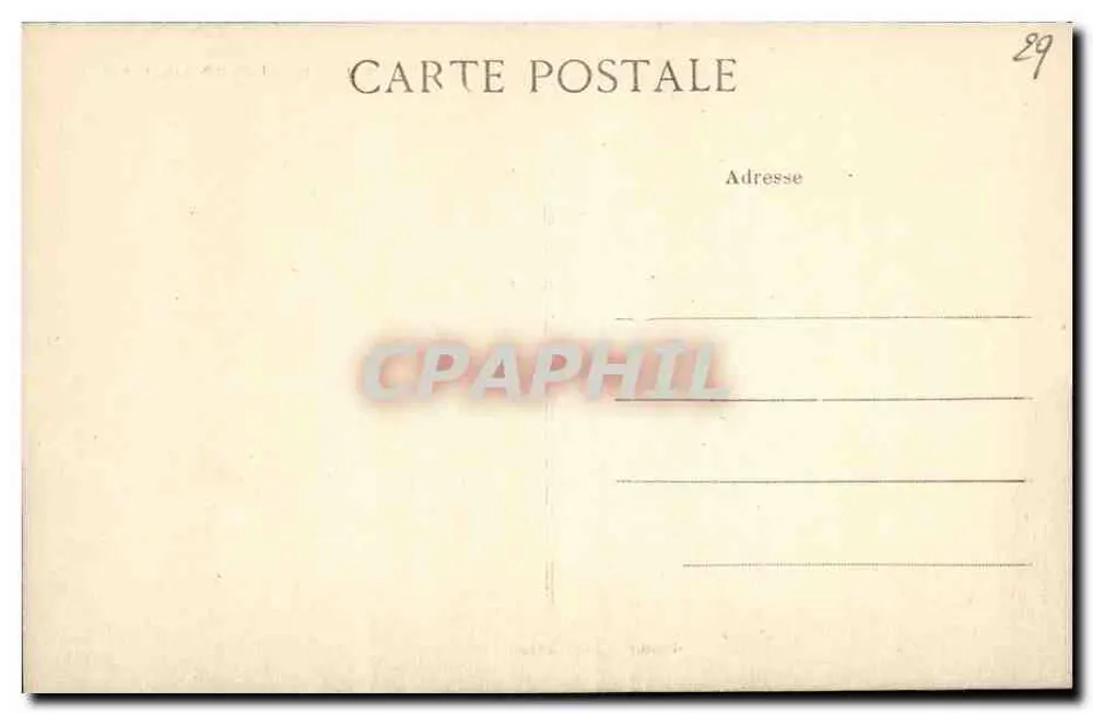 Quimper — A Catedral, Lado Sul — Coleção Valat, Quimper - Verso