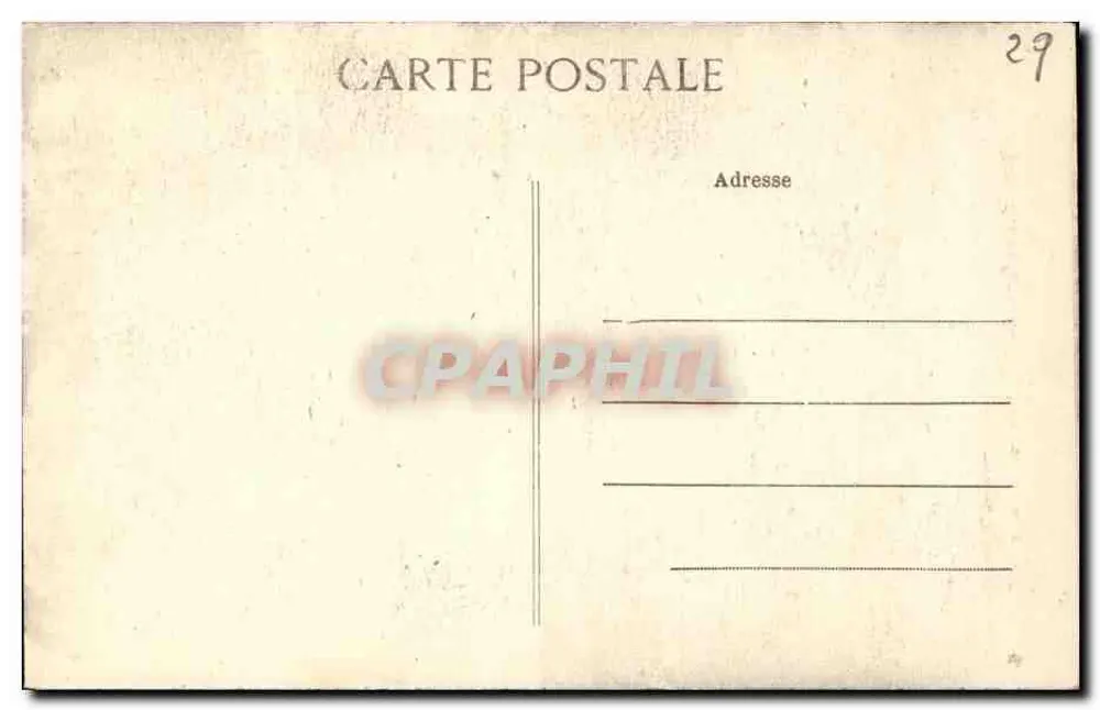 Quimper — Ansicht der Kathedrale vom Frugy — Sammlung Bruzé, Quimper, n°5218 - Rückseite