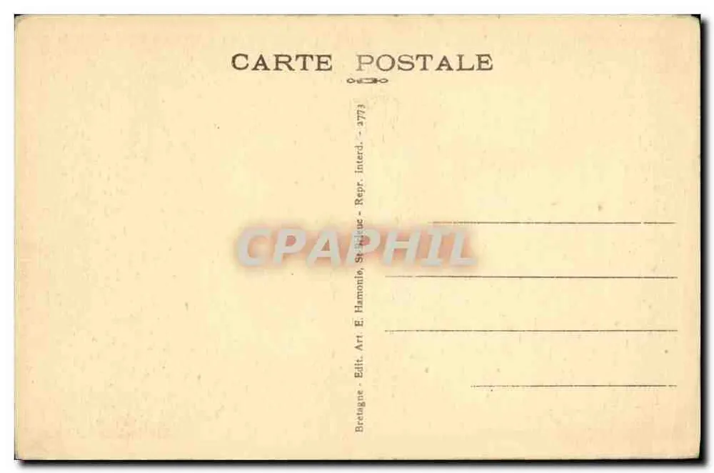 Bretanha - Quimper - Traje de cerimônia — Amaury - Verso