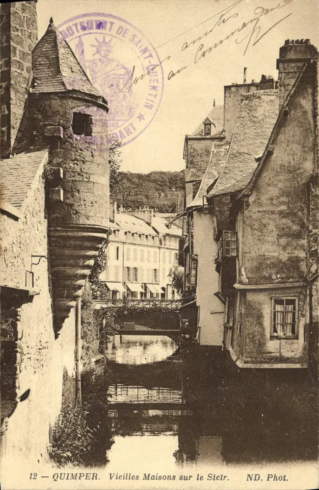 Quimper — Vecchie Case sul Steir — ND. Fot. n°12 - Recto