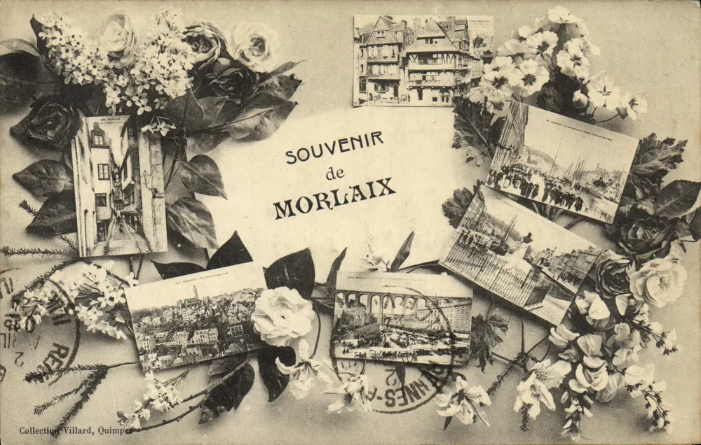 Lembrança de Morlaix — Coleção Villard, Quimper — editor não visível - Frente
