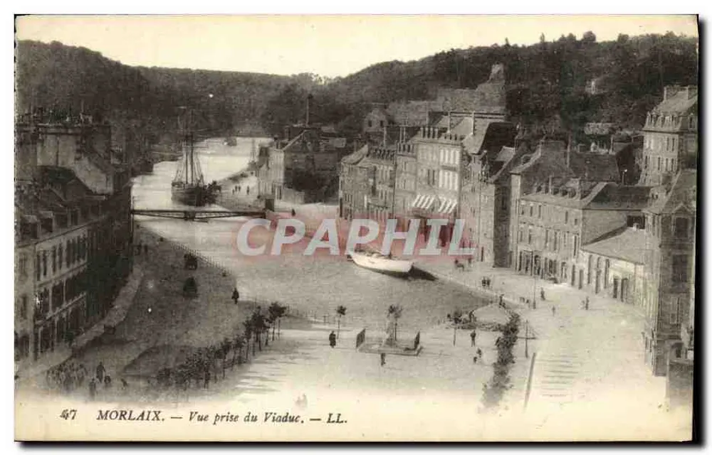 Morlaix — Blick vom Viadukt — LL. n° 47 - Vorderseite