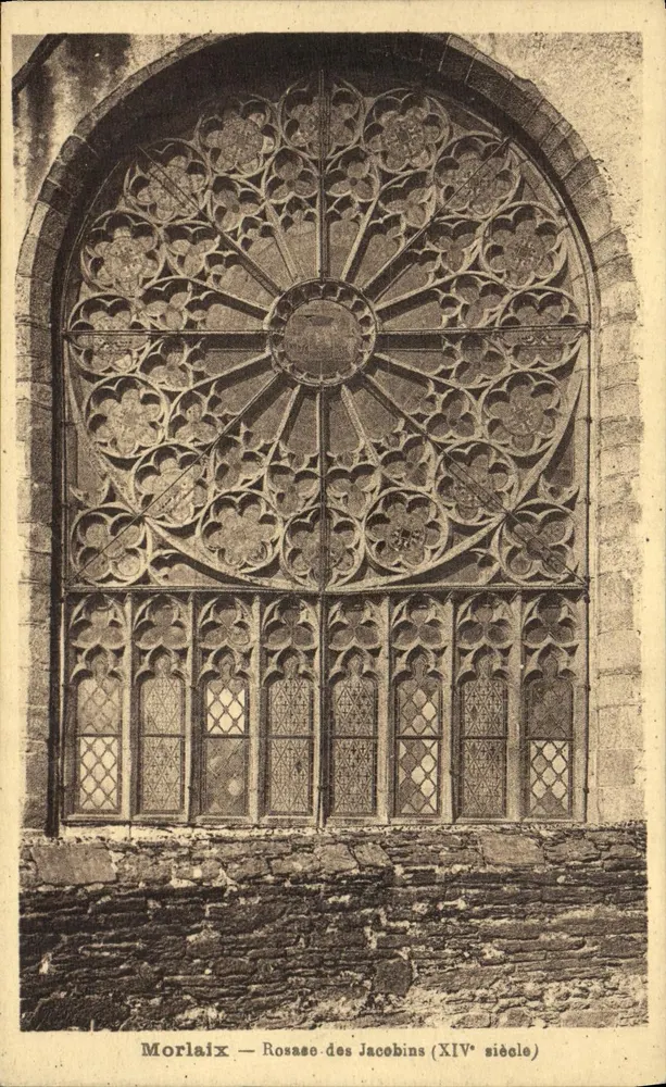 Morlaix — Rosace dos Jacobinos (século XIV) - Frente